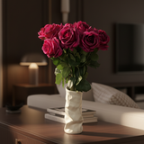 Luxe Silk Flower Bouquet Bordeaux