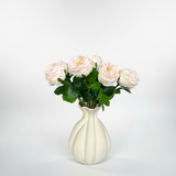 Luxe Silk Flower Bouquet Cream