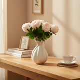 Luxe Silk Flower Bouquet Cream