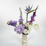 Luxe Silk Flower Bouquet Violet